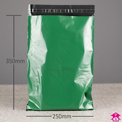 100% Recycled Biodegradable Mailing Bag - 250mm wide x 350mm long, 40 micron thickness (Medium)