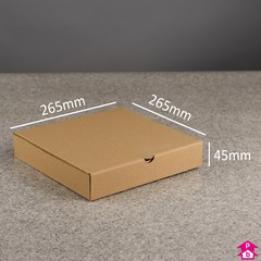 10" Pizza Box - 265mm long x 265mm wide x 45mm high