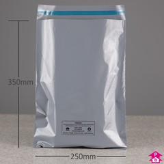 100% Recycled Mailing Bag (250mm wide x 350mm length, 55 micron thickness. (Large Letter).)