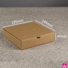 7" Pizza Box - 195mm long x 195mm wide x 45mm high