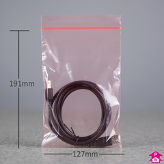 Antistatic Grip Seal Bag - Small - 127mm wide x 191mm long, 50 micron thickness