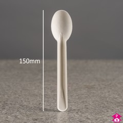 Bagasse 6" Dessert Spoon - 150mm long