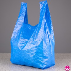 Blue Carrier Bag - Large - 11x17