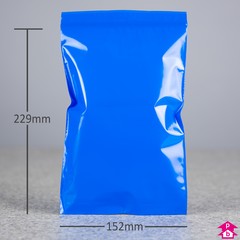 Blue Grip Seal Bag - C5 - 152mm wide x 229mm long, 50 micron thickness