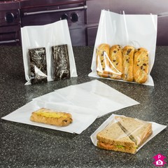 Film Front Paper Bags - Grease Proof