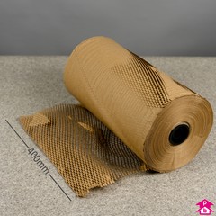 Hexa Paper Roll - Brown (400mm wide x 250m long, extending to 400m long (7.4kg). 100gsm.)
