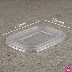 Kraft Food Container Lid - Hot Use - 172mm long x 125mm wide