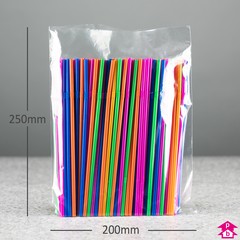 Light Duty PriceBuster Clear Bag - Small - 200mm wide x 250mm long x 23 micron thickness