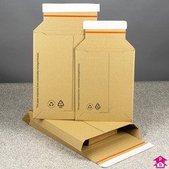 M-Range Expandable Cardboard Mailers