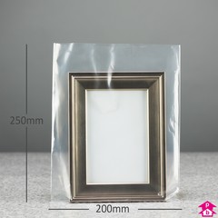 Medium Duty PriceBuster Clear Bag - Small - 200mm wide x 250mm long x 47 micron thickness