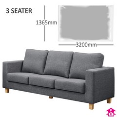 Polythene Sofa Cover - 3-Seater Sofa - 3200mm x 1365mm x 62.5 micron thickness