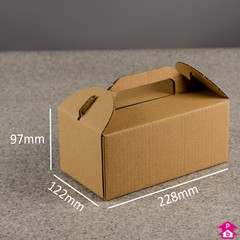 Small Cardboard Carry Box (2.4 litre) - 228mm long x 122mm wide x 97mm high, 2.4-litre capacity