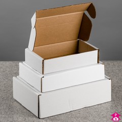 Small Parcel Postal Boxes - White