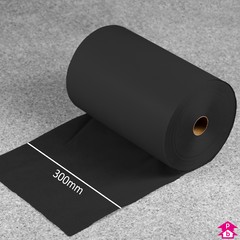 Tissue Paper Roll - Black (300mm wide by 840 metres long (5kg roll). 18gsm.)