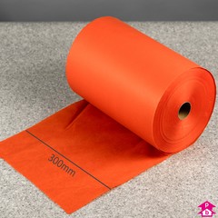 Tissue Paper Roll - Orange - 300mm wide by 840 metres long (5kg roll). 18gsm.