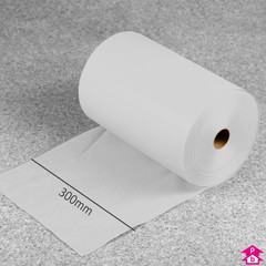 Tissue Paper Roll - White (300mm wide by 840 metres long (5kg roll). 18gsm.)