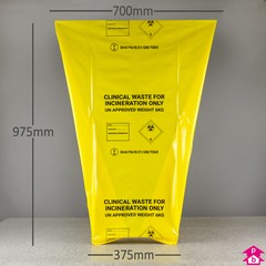 Anatomical waste disposal bag 50 x 74 x 99cm - Roll of 25