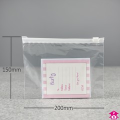 Ziplite Pouch Bag - Medium - 200mm wide x 150mm long, 50 micron thickness